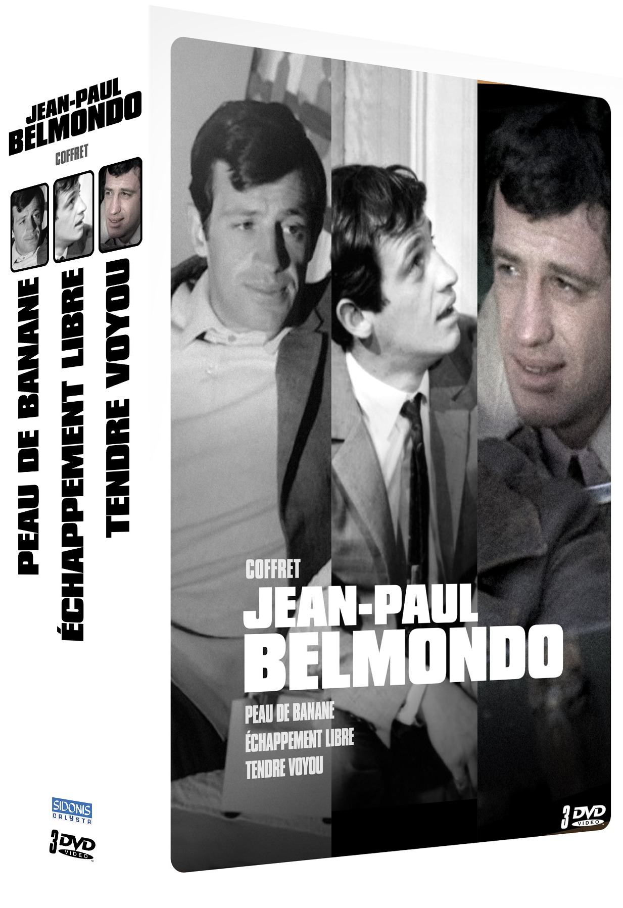 JEAN-PAUL BELMONDO - COFFRET 3 FILMS : ECHAPPEMENT LIBRE + PEAU DE BANANE + TENDRE VOYOU