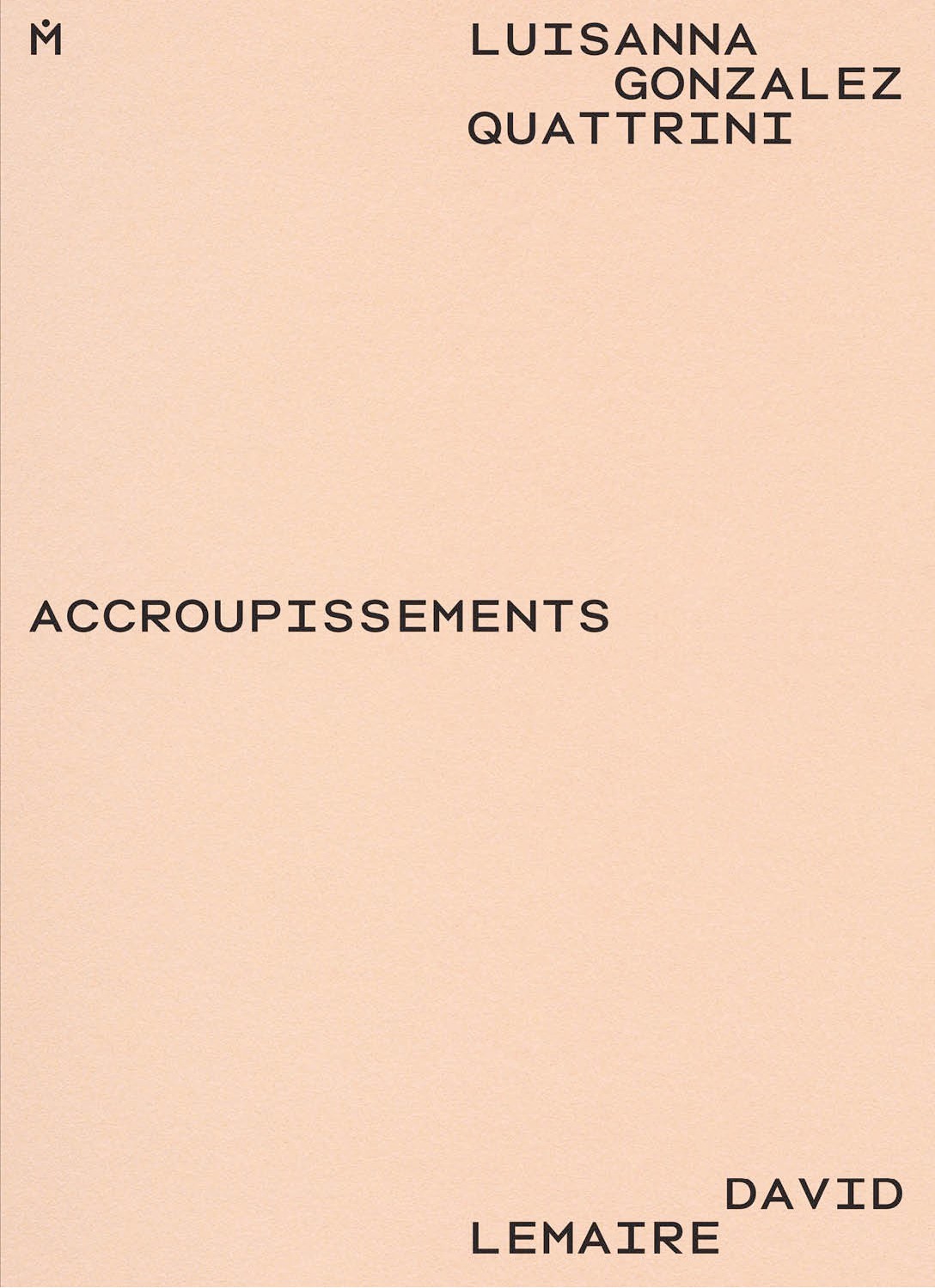 LUISANNA GONZALEZ QUATTRINI. ACCROUPISSEMENTS