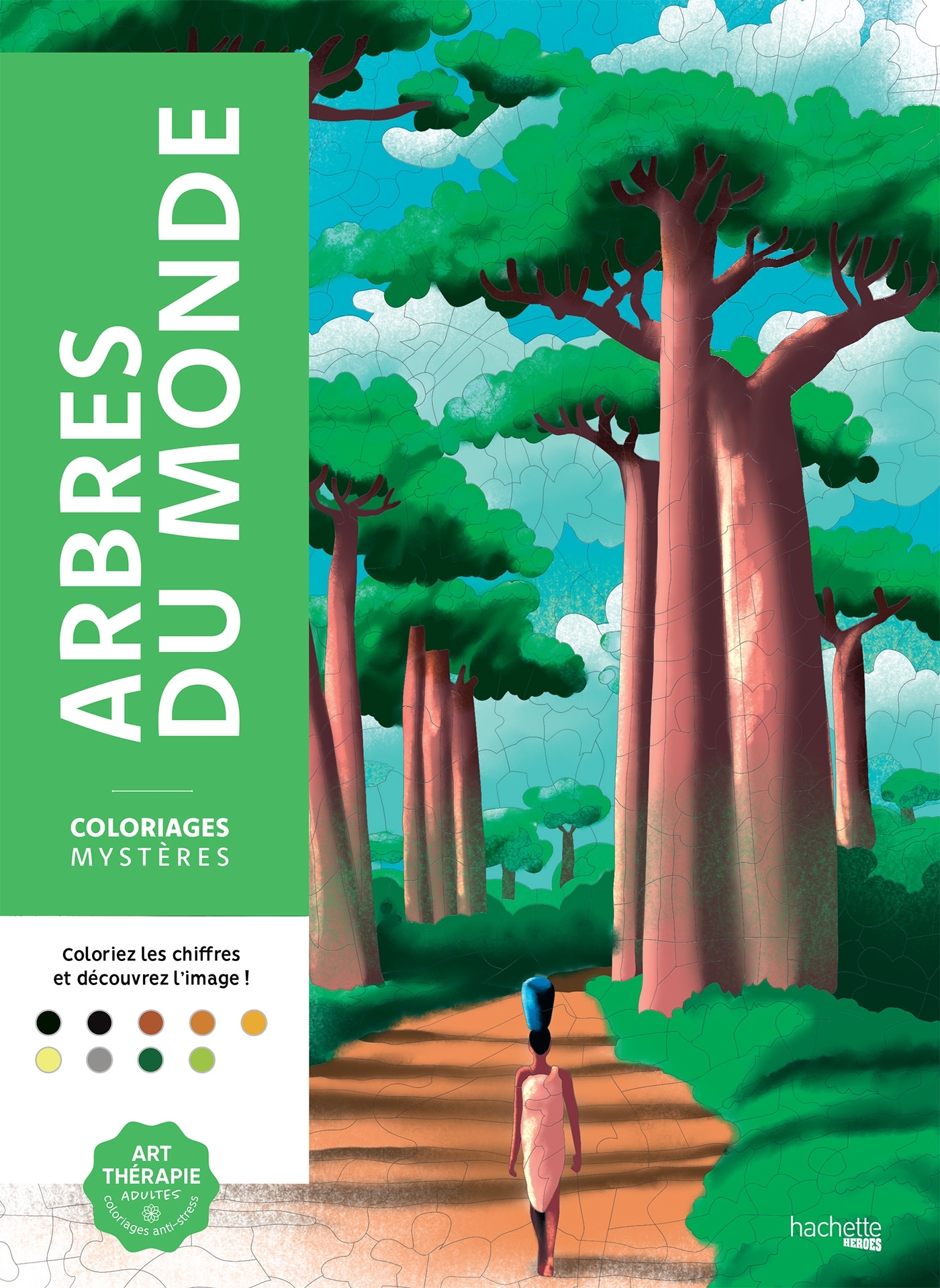 Coloriages mystères - Arbres du monde