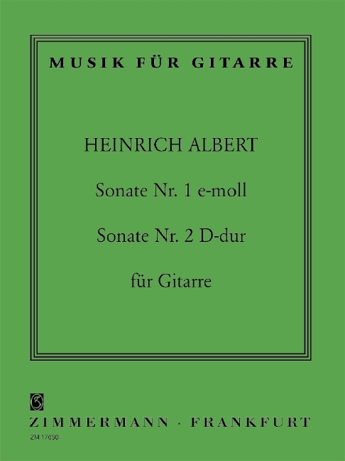 Sonate no. 1 en mi mineur / Sonate no. 2 en ré majeur