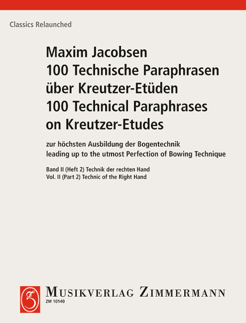 100 Paraphrases techniques des Etudes de Kreutzer