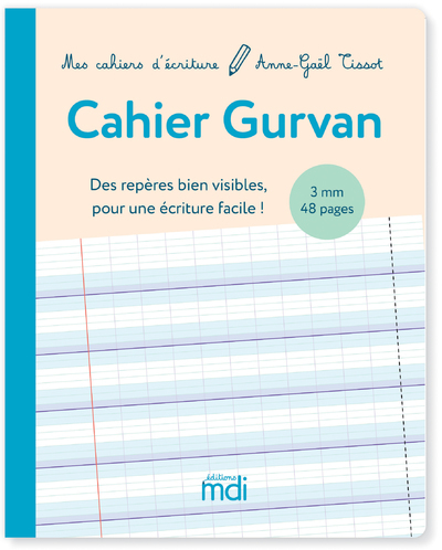 MDI Mes cahiers d'écriture Cahier Gurvan 3mm à la Française