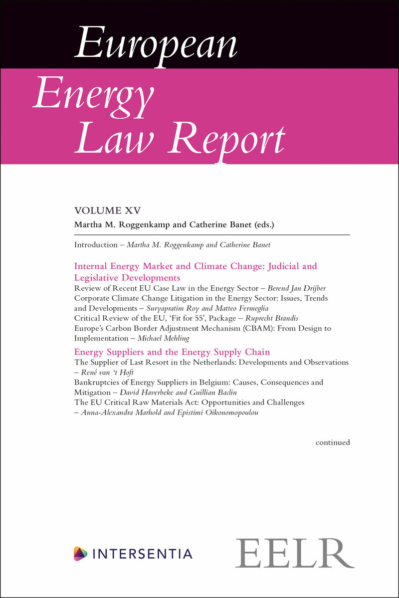 European Energy Law Report XV - Volume XV