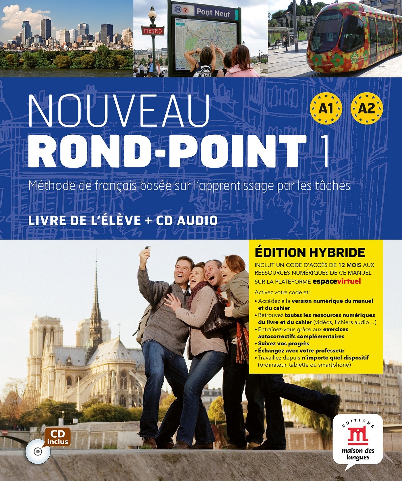 Nouveau Rond-point 1 - Livre de l'élève - Éd. hybride