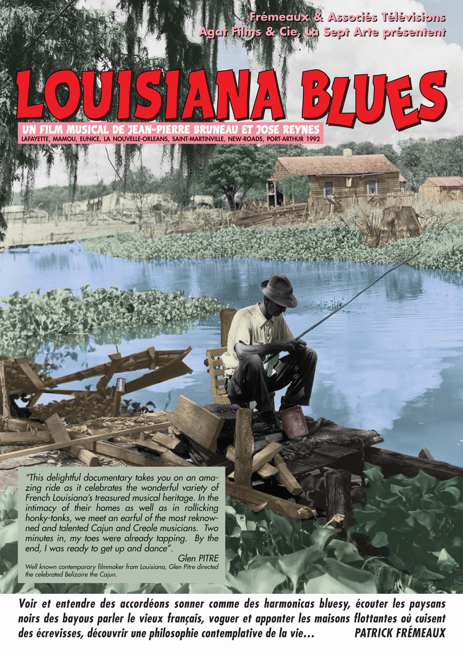 LOUISIANA BLUES FILM DE JEAN PIERRE BRUNEAU ET JOSE REYNES SUR DVD VIDEO NTSC