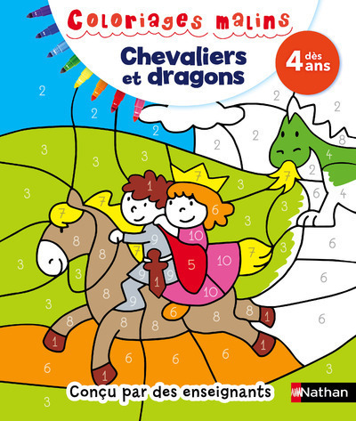 Chevaliers et dragons Coloriages malins