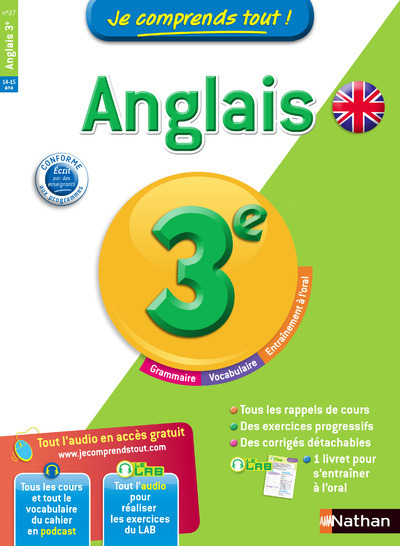 Je comprends tout ! Anglais 3e