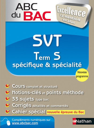 ABC DU BAC EXCELLENCE SVT TERM S SPECIFIQUE & SPECIALITE