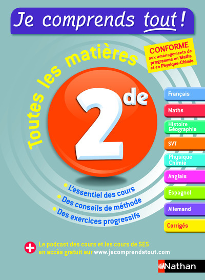 Je comprends tout ! 2de