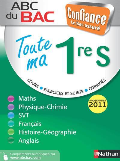 ABC DU BAC CONFIANCE TOUTE MA 1ERE S