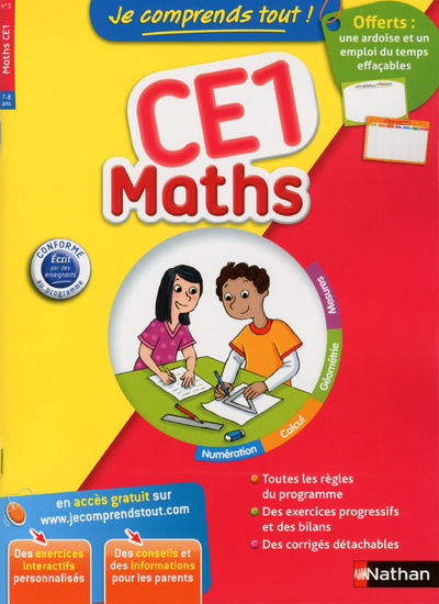 Je comprends tout ! Maths CE1 7-8 ans