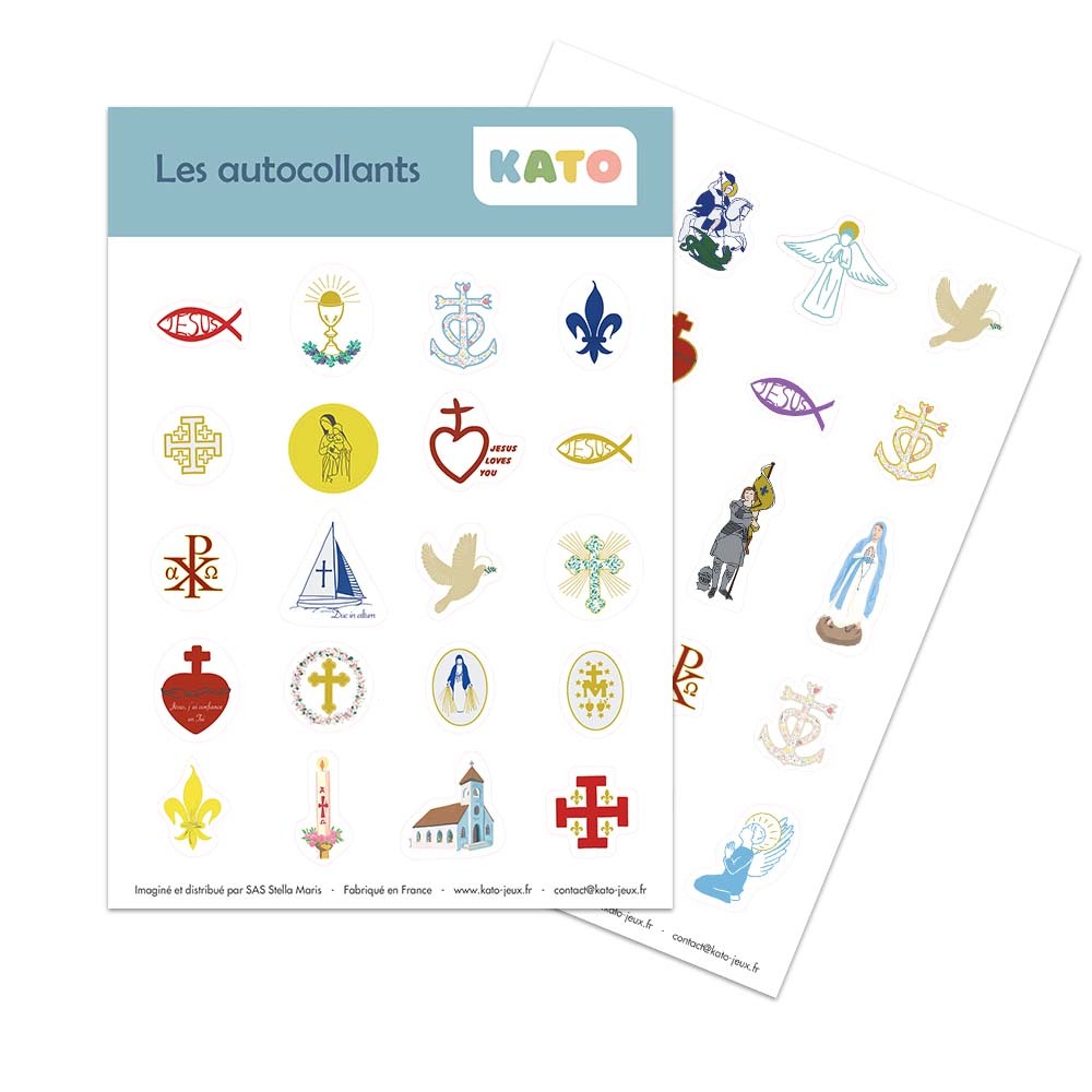Les p'tits autocollants KATO - 2 planches de 21x14,8cm