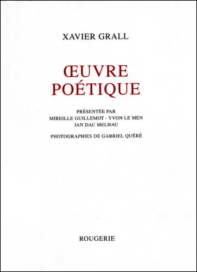 OEUVRE POÉTIQUE