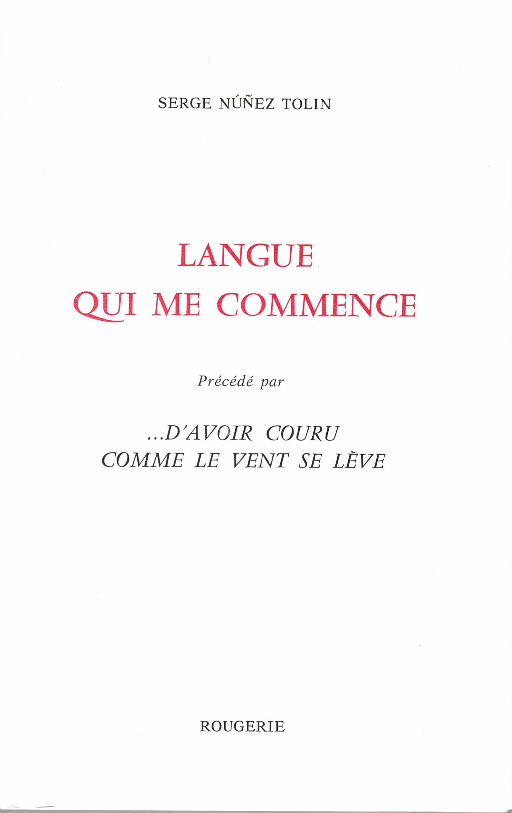 LANGUE QUI ME COMMENCE