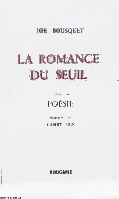 LA ROMANCE DU SEUIL