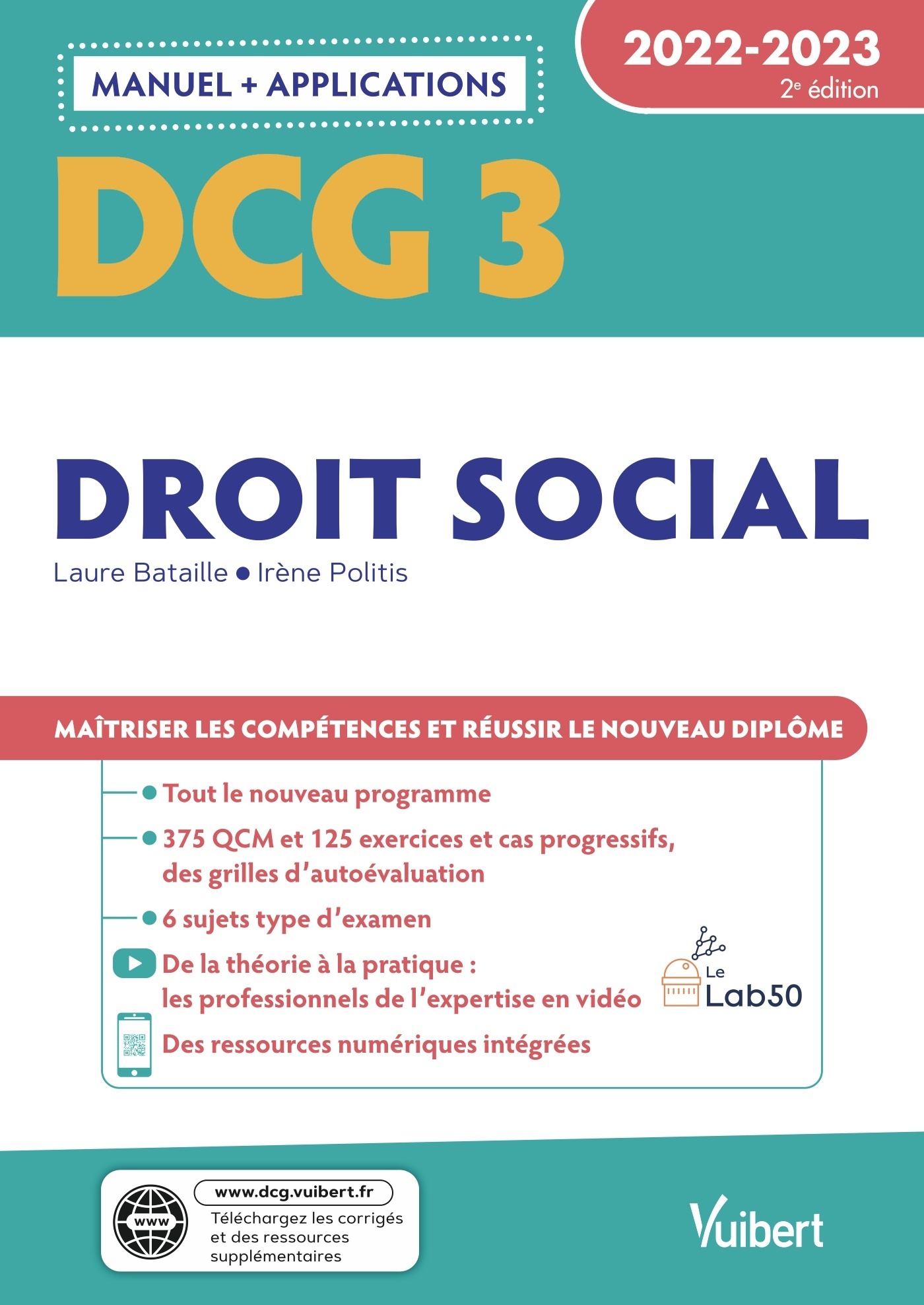 DCG 3 - Droit social : Manuel et Applications 2022-2023