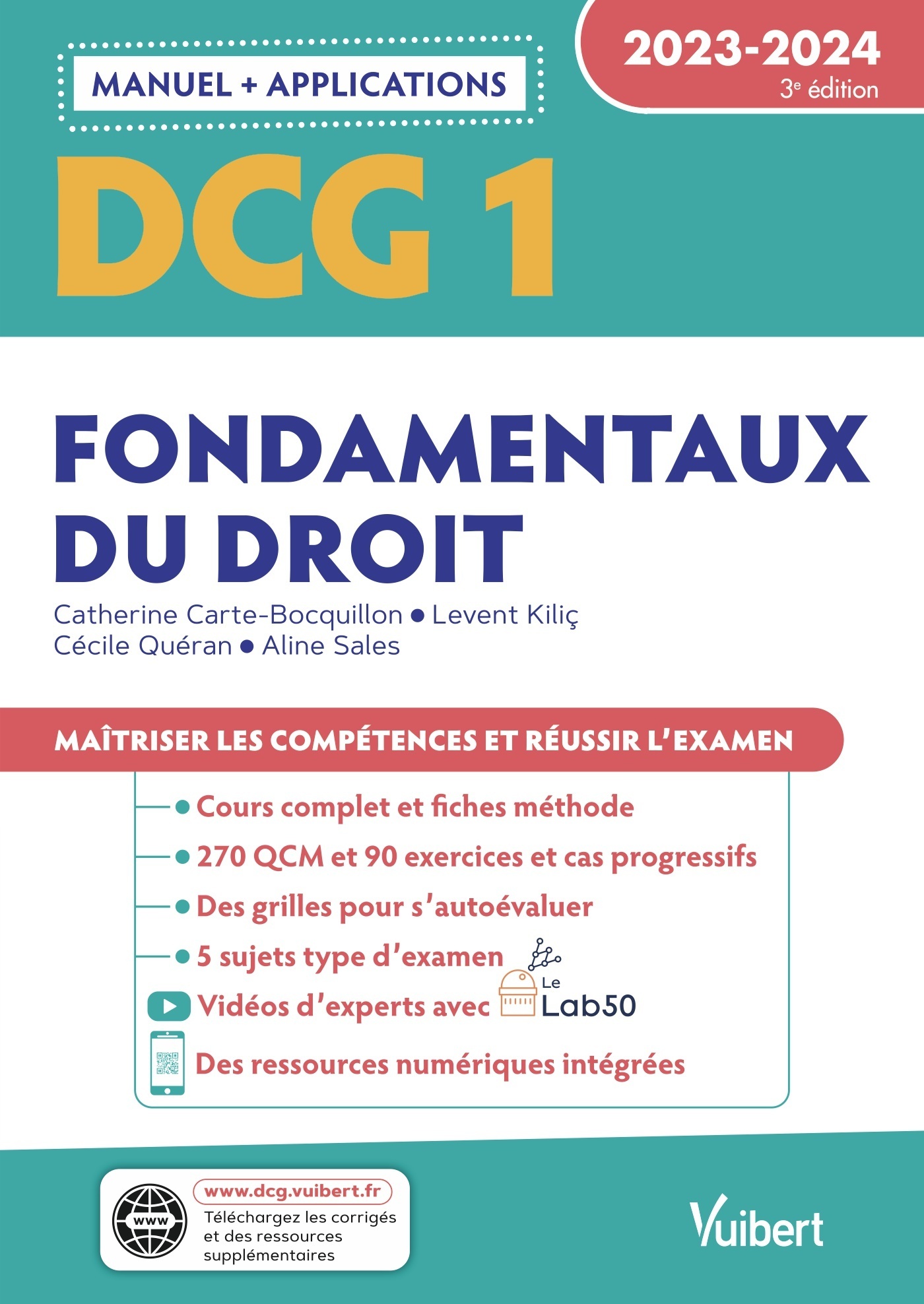 DCG 1 - Fondamentaux du droit : Manuel et Applications 2023-2024