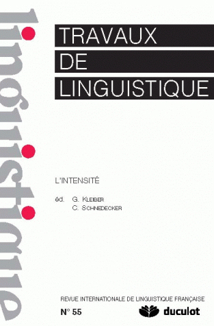 TRAVAUX DE LINGUISTIQUE 2007/2 N.55