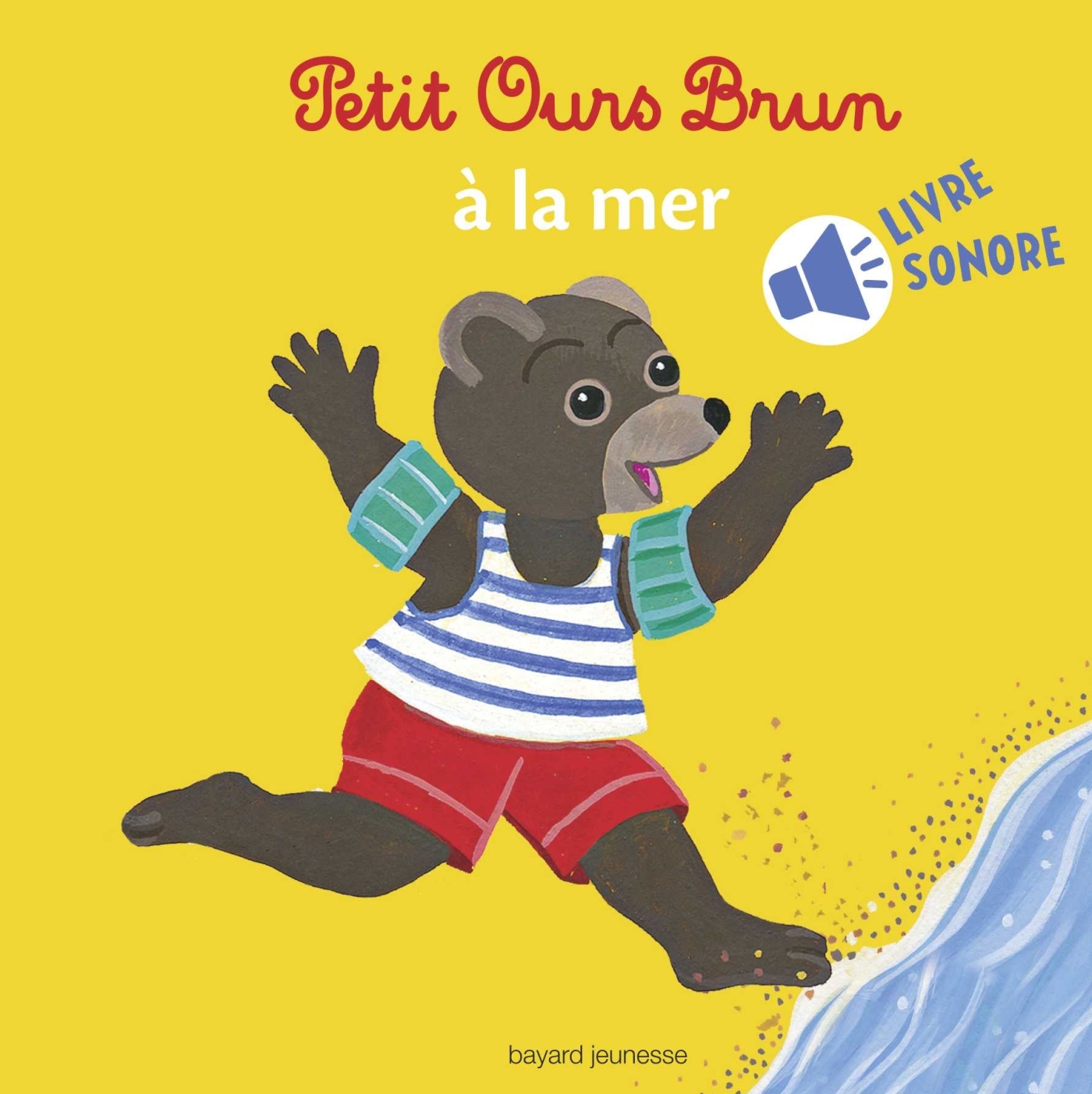 Mini Sonore Petit Ours Brun à la mer