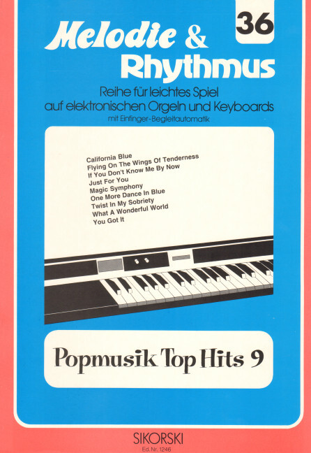 Melodie & Rhythmus, Heft 36: Popmusik Top Hits 9