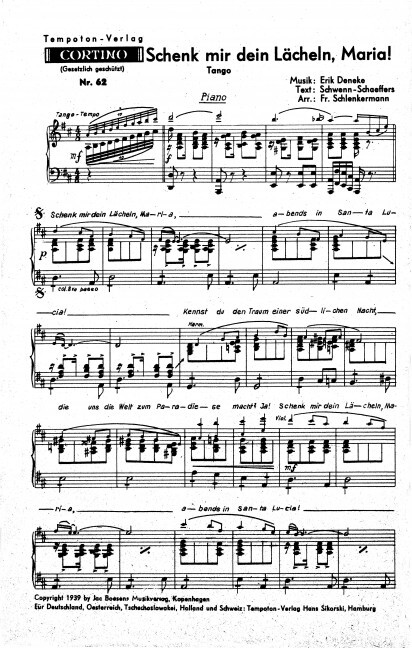 Schenk mir dein Lächeln, Maria! / Es war in Monte Carlo