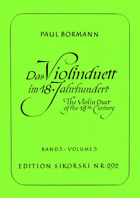 Das Violinduett im 18. Jahrhundert
