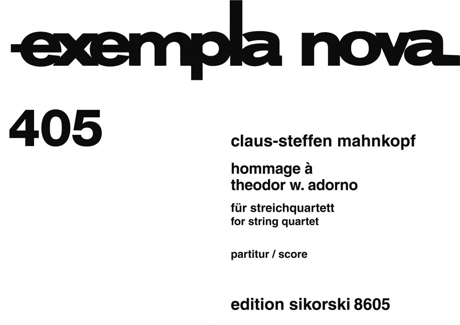 Hommage à Theodor W. Adorno