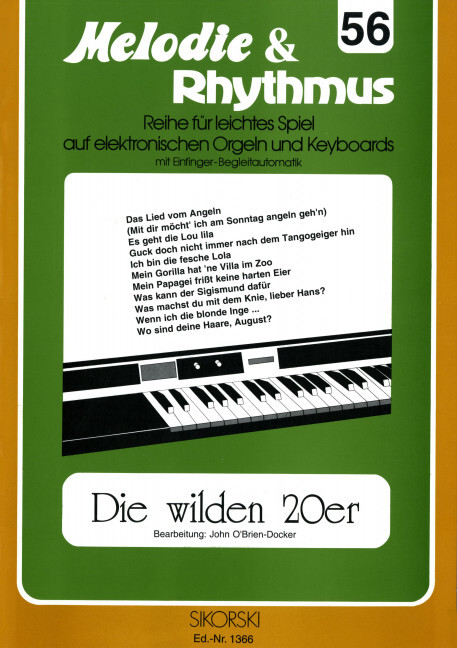 Melodie & Rhythmus, Heft 56: Die wilden 20er