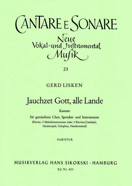 Jauchzet Gott, alle Lande