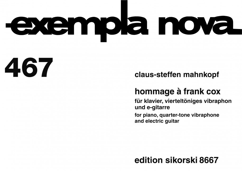 Hommage à Frank Cox