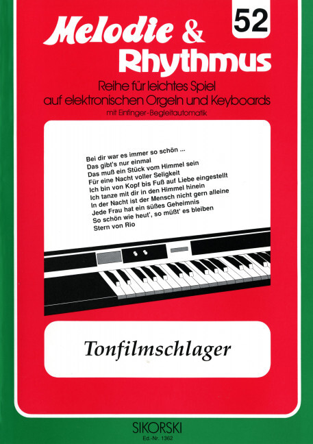 Melodie & Rhythmus, Heft 52: Tonfilmschlager 1