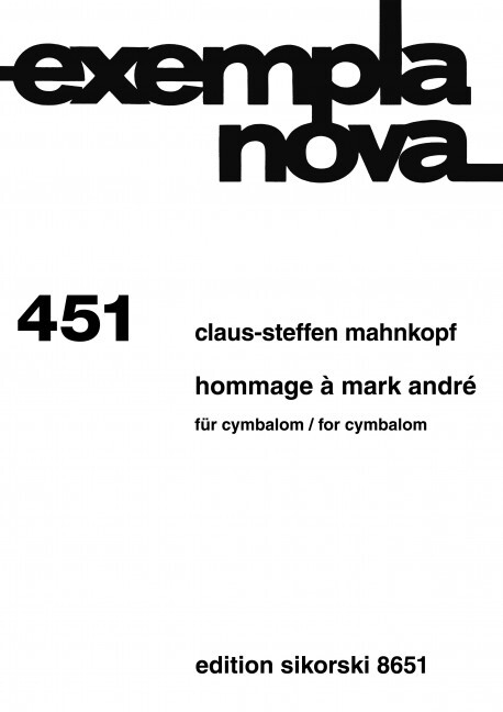 Hommage à Mark André