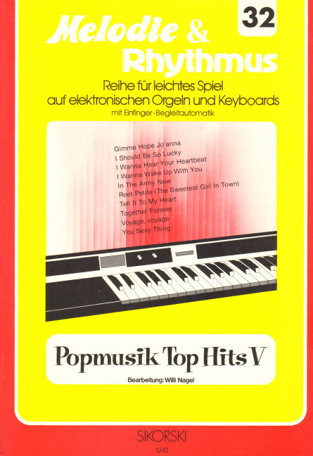 Melodie & Rhythmus, Heft 32: Popmusik Top Hits 5