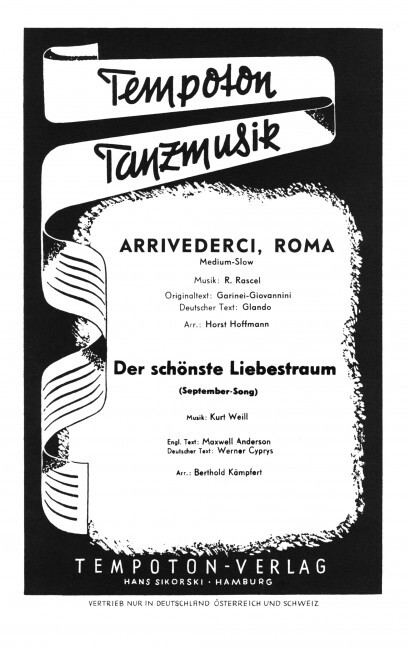 Arrivedervi, Roma / Der schönste Liebestraum (September Song)