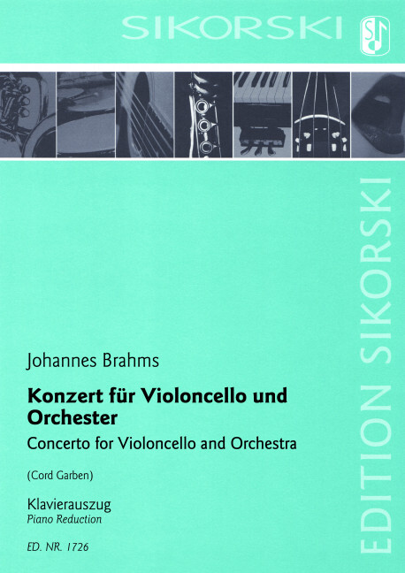 JOHANNES BRAHMS : CONCERTO FOR VIOLONCELLO AND ORCHESTRA (REDUCTION AU PIANO)