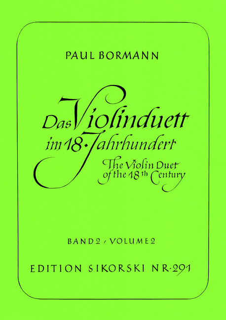 Das Violinduett im 18. Jahrhundert