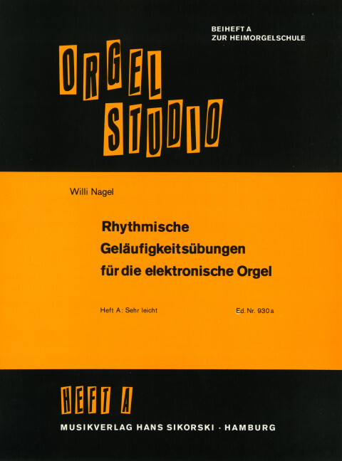 Rhythmische Geläufigkeitsübungen für die elektronische Orgel