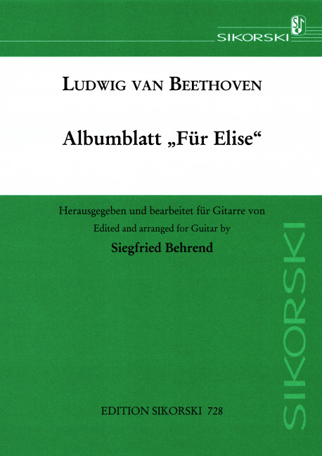 Albumblatt "Für Elise"