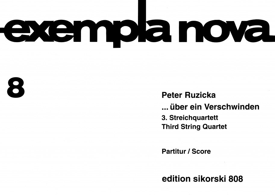 ... über ein Verschwinden