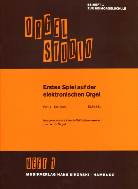 Erstes Spiel auf der elektronischen Orgel