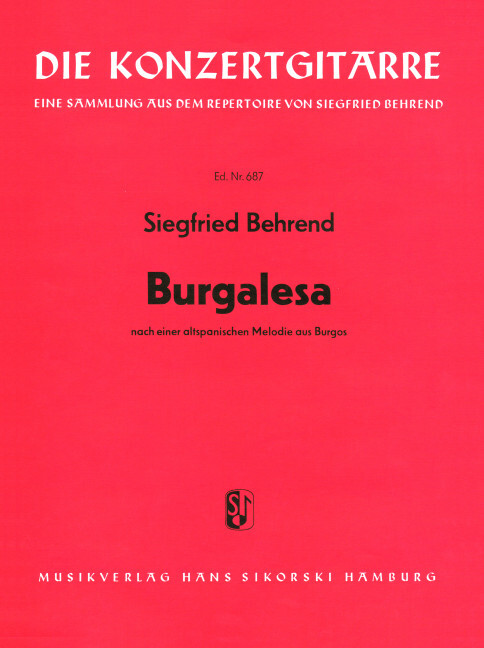 Burgalesa nach einer altspanischen Melodie aus Burgos