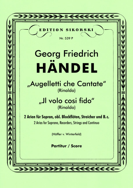 Augeletti, che cantate / ll volo così fido