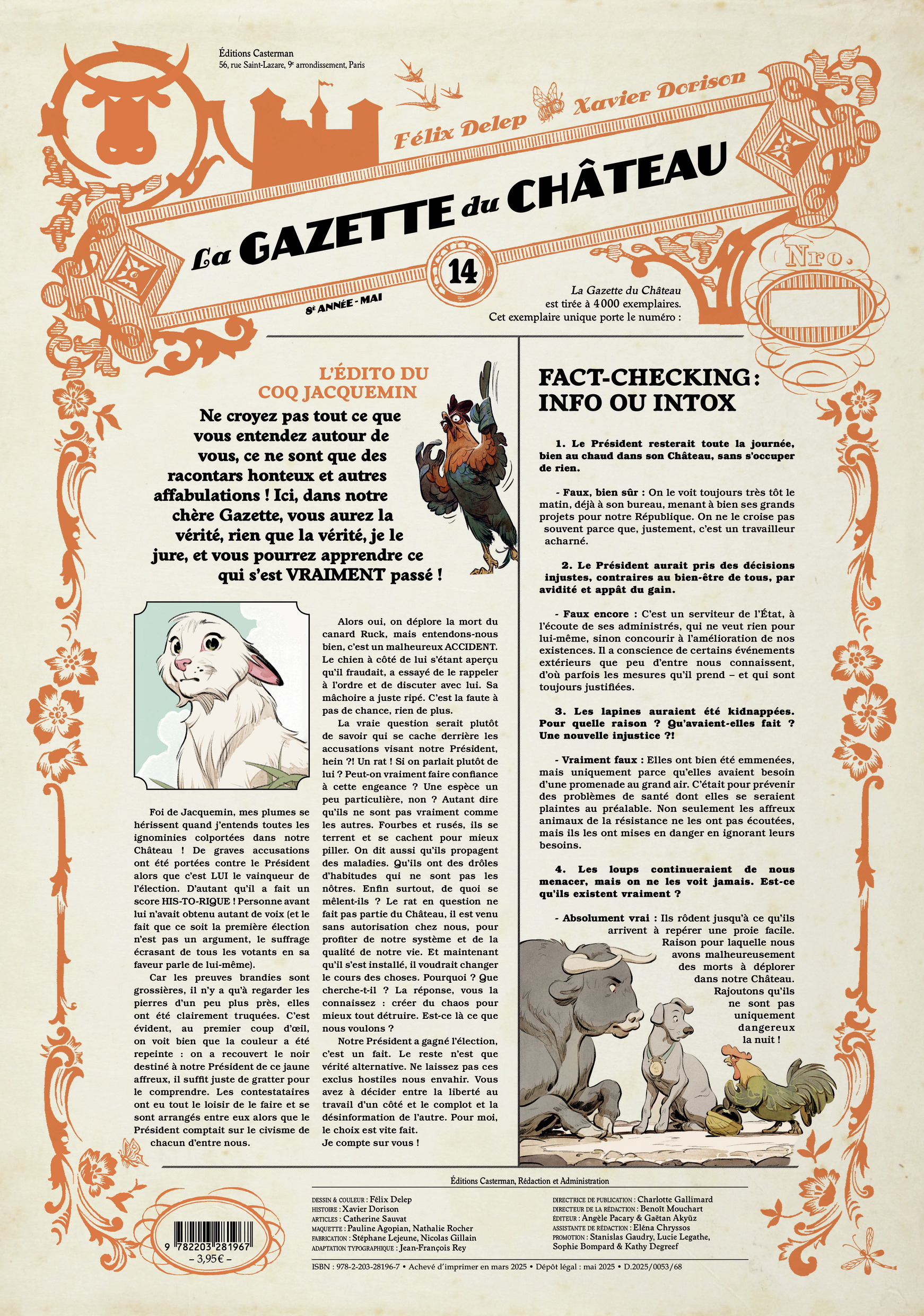 Le Château des animaux - La Gazette du château