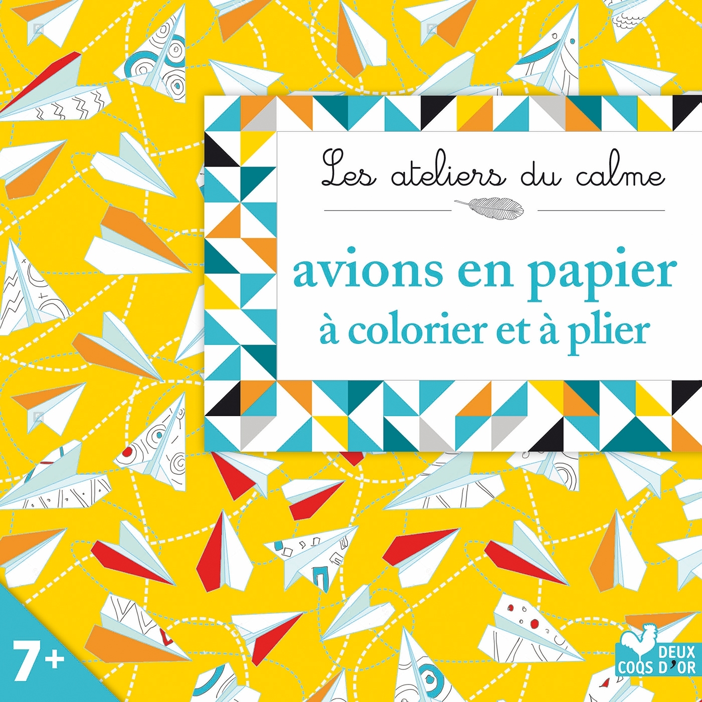 Avions en papier à colorier et plier - mini boite avec accessoires