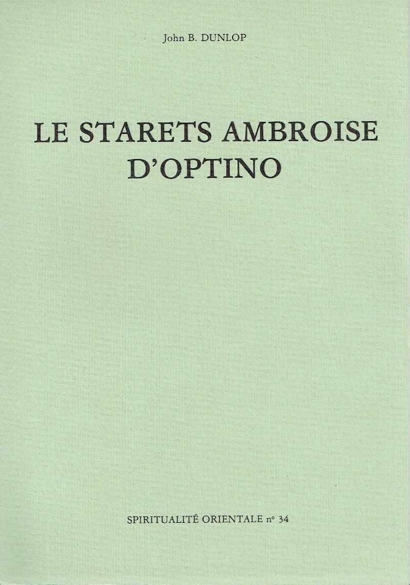 LE STARETS AMBROISE D'OPTINO