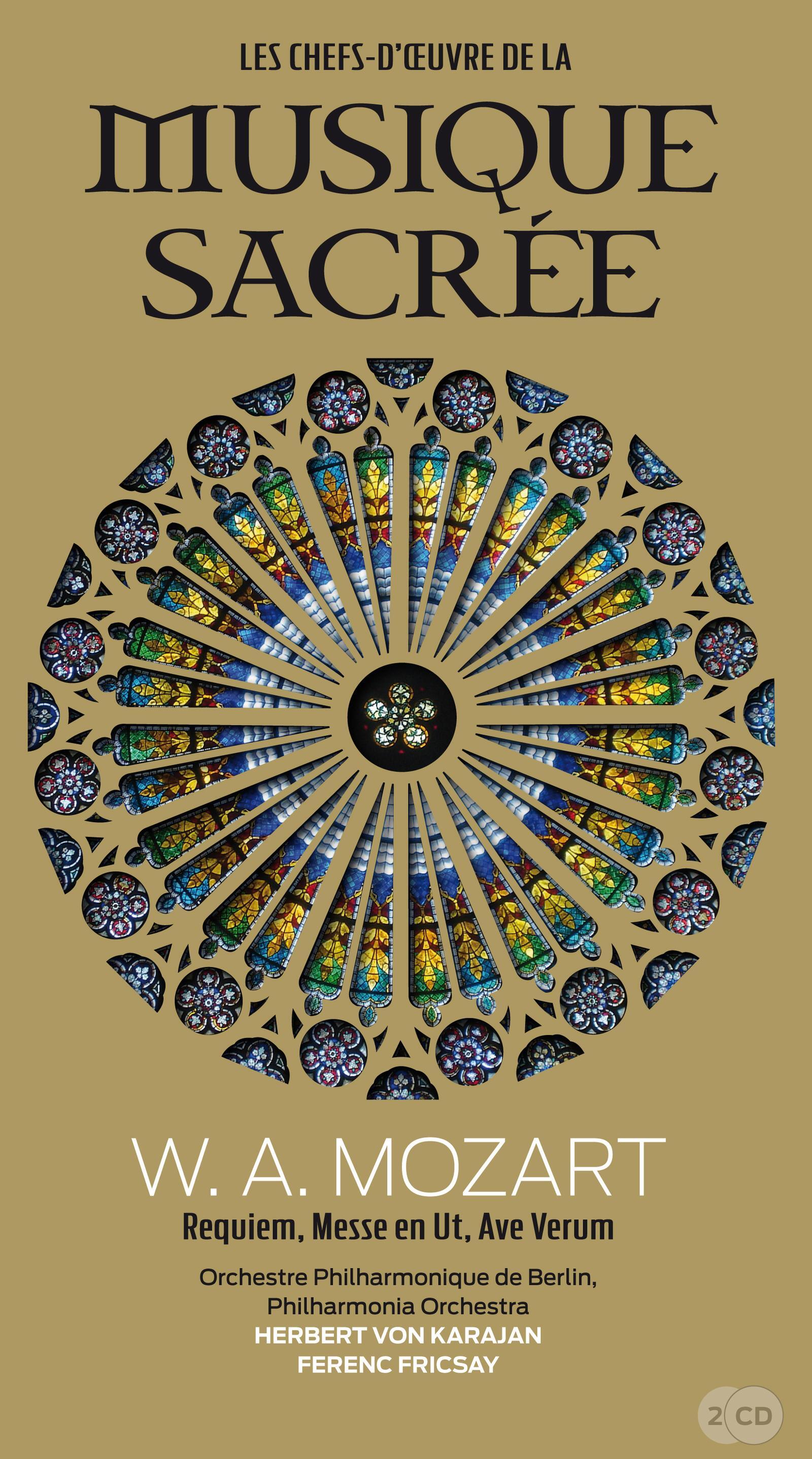 W.A MOZART. REQUIEM, MESSE EN UT, AVE VERUM. VOL 1. LIVRET +2 CD