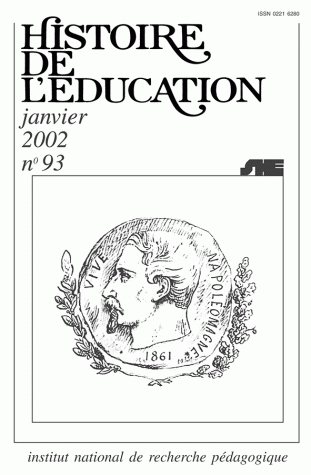 HISTOIRE DE L'EDUCATION, N  93/2002