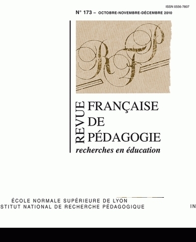 REVUE FRANCAISE DE PEDAGOGIE, N  173/2010