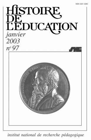 HISTOIRE DE L'EDUCATION, N  97/2003