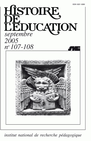HISTOIRE DE L'EDUCATION, N  107/2006. BIBLIOGRAPHIE D'HISTOIRE DE L'E DUCATION FRANCAISE